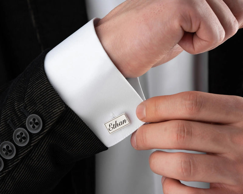 Men Personalized Cufflinks for men - Charmora Jewelry