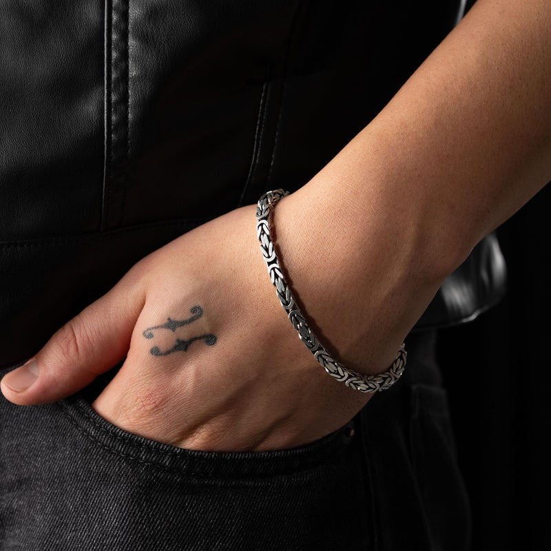 Byzantine King Link Bracelet  Bracelet  Charmora Jewelry