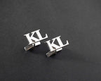 Personalized Sterling Silver Cufflinks, Handmade Wedding Gift   Charmora Jewelry