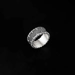 Oxidized 925 Sterling Silver Men's Ring: Handmade Silver Jewelry   Charmora Jewelry