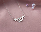 Sterling Silver Gay Pride Necklace: LGBT Jewelry Gift