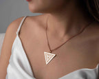 Sterling Silver Transgender Symbol Necklace: LGBT Pride Jewelry