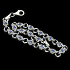 925 Sterling Silver Men’s Bracelet with Zircon Stone – Durable Chain Gift for Him   Charmora Jewelry