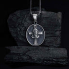Sterling Silver Jesus Christ Necklace: Religious Christian Pendant