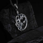 Sterling Silver Medusa Pendant Necklace: Greek Mythology Jewelry Gift