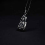 Sterling Silver Buddha Necklace: Handmade Yoga Meditation Pendant