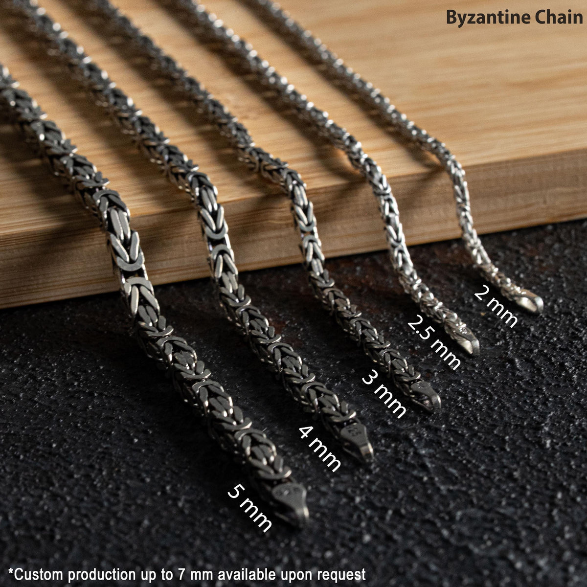 Byzantine Square Chain  Necklace  Charmora Jewelry