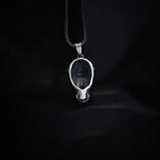 Oxidized Sterling Silver Rhino Pendant, Animal Necklace for Men   Charmora Jewelry
