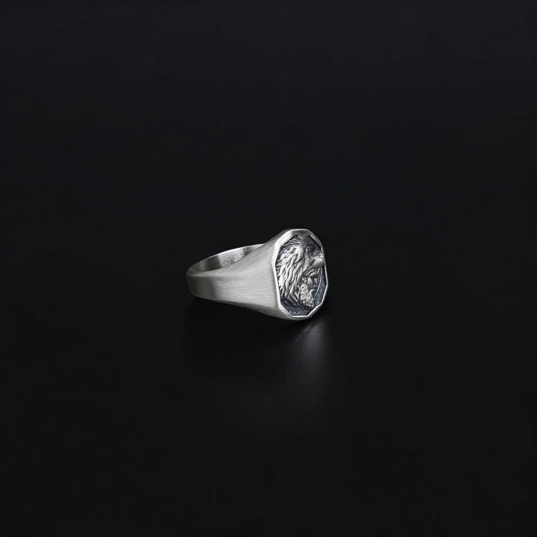 Silver Hercules Nemean Lion Greek Gods Ring, Men's Ancient Greek Mythology Jewelry, Mythological Gift   Charmora Jewelry