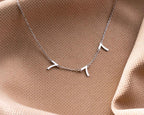 Personalized Sterling Silver Number Necklace - Angel Number Pendant
