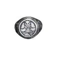 Sterling Silver Owl Ring: All-Seeing Eye Bird Jewelry   Charmora Jewelry