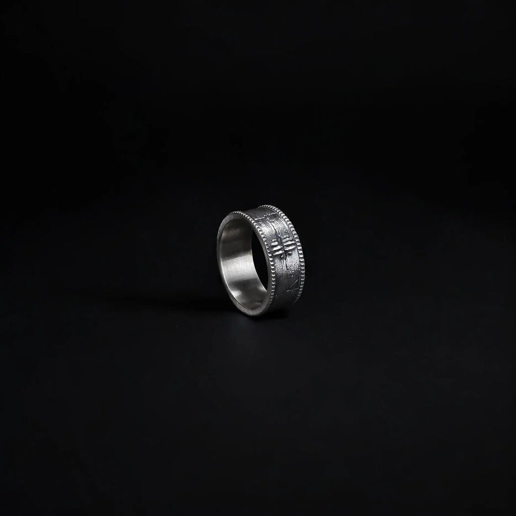 Mens Ring Gift, Gothic Jewelry, Trendy Band, Stylish Statement Piece, Unique Design   Charmora Jewelry