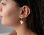 Sterling Silver Transgender Symbol Earrings: LGBTQ Pride Jewelry