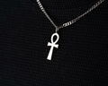 Sterling Silver Egyptian Ankh Cross Necklace: Symbol of Life Pendant   Charmora Jewelry