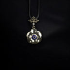 Evil Eye Flower Necklace: Sterling Silver Nazar Protection Pendant   Charmora Jewelry