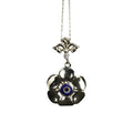 Collier Fleur Mauvais Œil : Pendentif Nazar Protection en Argent Sterling