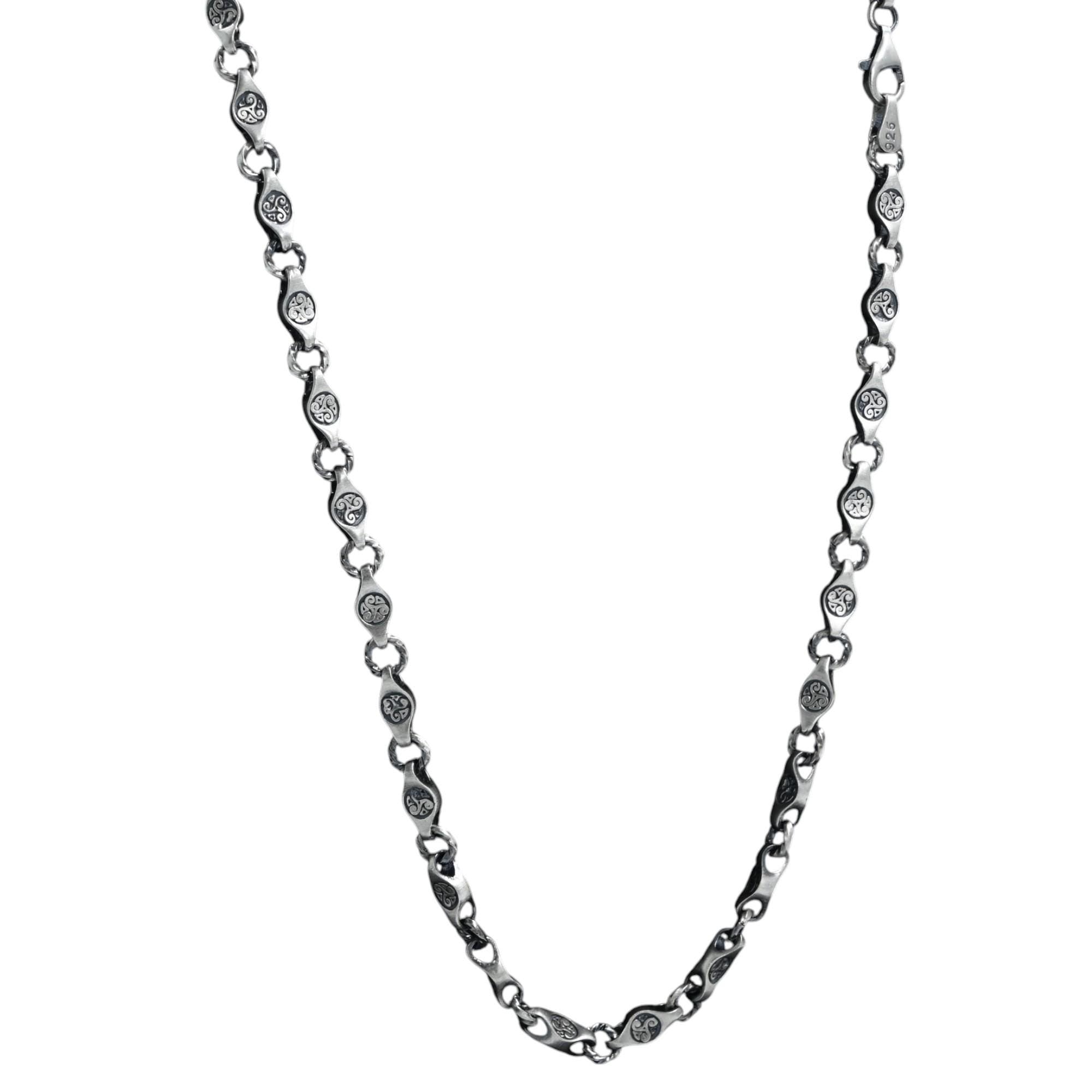Collier pour homme fait main en argent sterling 925, design élégant et unique