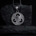 Sterling Silver Celtic Trinity Knot Necklace Handmade Triquetra Pendant Men   Charmora Jewelry