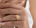 Sterling Silver Double Venus Ring: LGBTQ Pride Jewelry