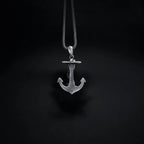 Sterling Silver Anchor Mermaid Pendant Necklace: Sea Life Jewelry   Charmora Jewelry