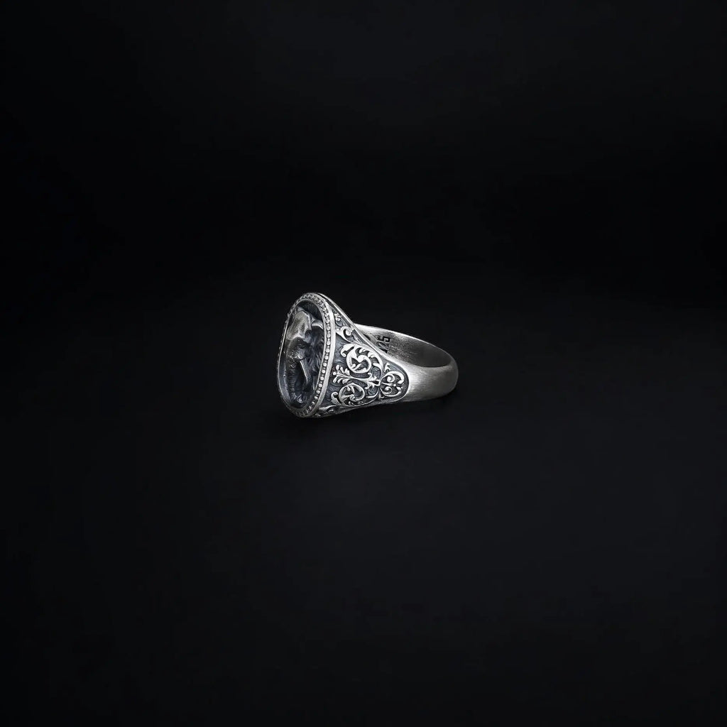 Handmade Sterling Silver Elephant Ring: Animal Jewelry Gift   Charmora Jewelry