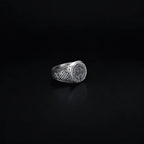 Sterling Silver St Benedict Medal Ring: Religious Signet Jewelry   Charmora Jewelry