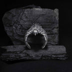 Sterling Silver American Eagle Ring: Oxidized 925 Silver Band