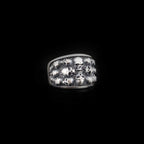 Sterling Silver Skull Ring: Memento Mori Biker Ring, Gothic Jewelry   Charmora Jewelry