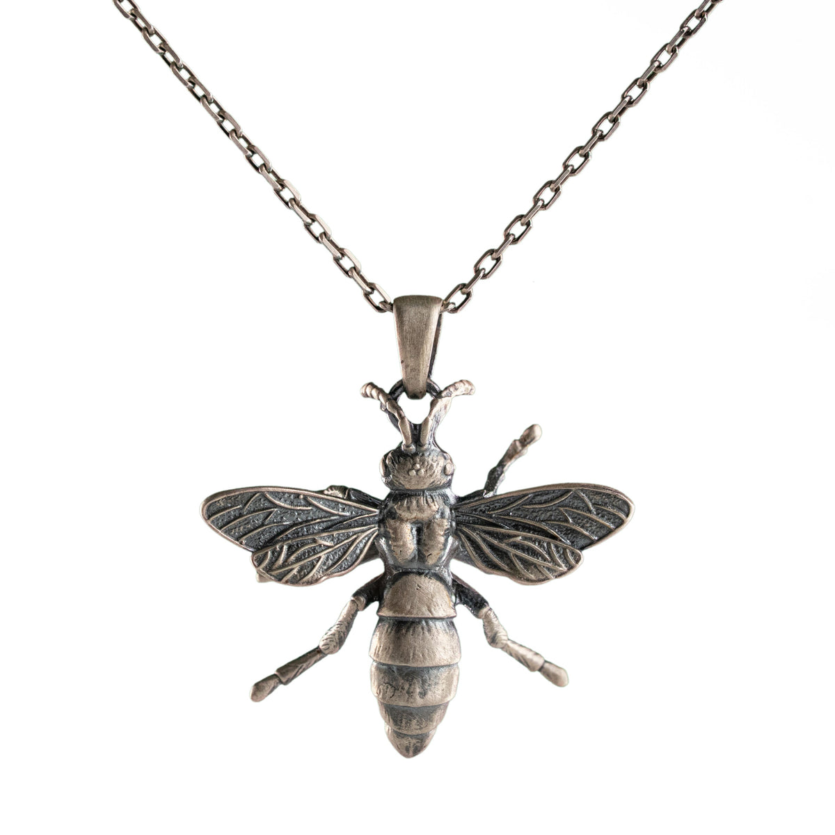 Queen Bee Necklace and Honeycomb Hexagon Ring Jewelry Set  Ring  Charmora Jewelry
