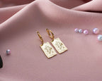 Sterling Silver Tarot Card Earrings: The Lovers, Spiritual Jewelry