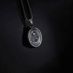Handmade Sterling Silver Skeleton Pendant Necklace: Gothic Skull Jewelry