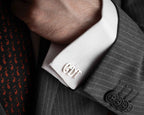Personalized Sterling Silver Initial Cufflinks, Wedding Gift