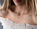 Sterling Silver Initial Necklace: Custom Letter Pendant