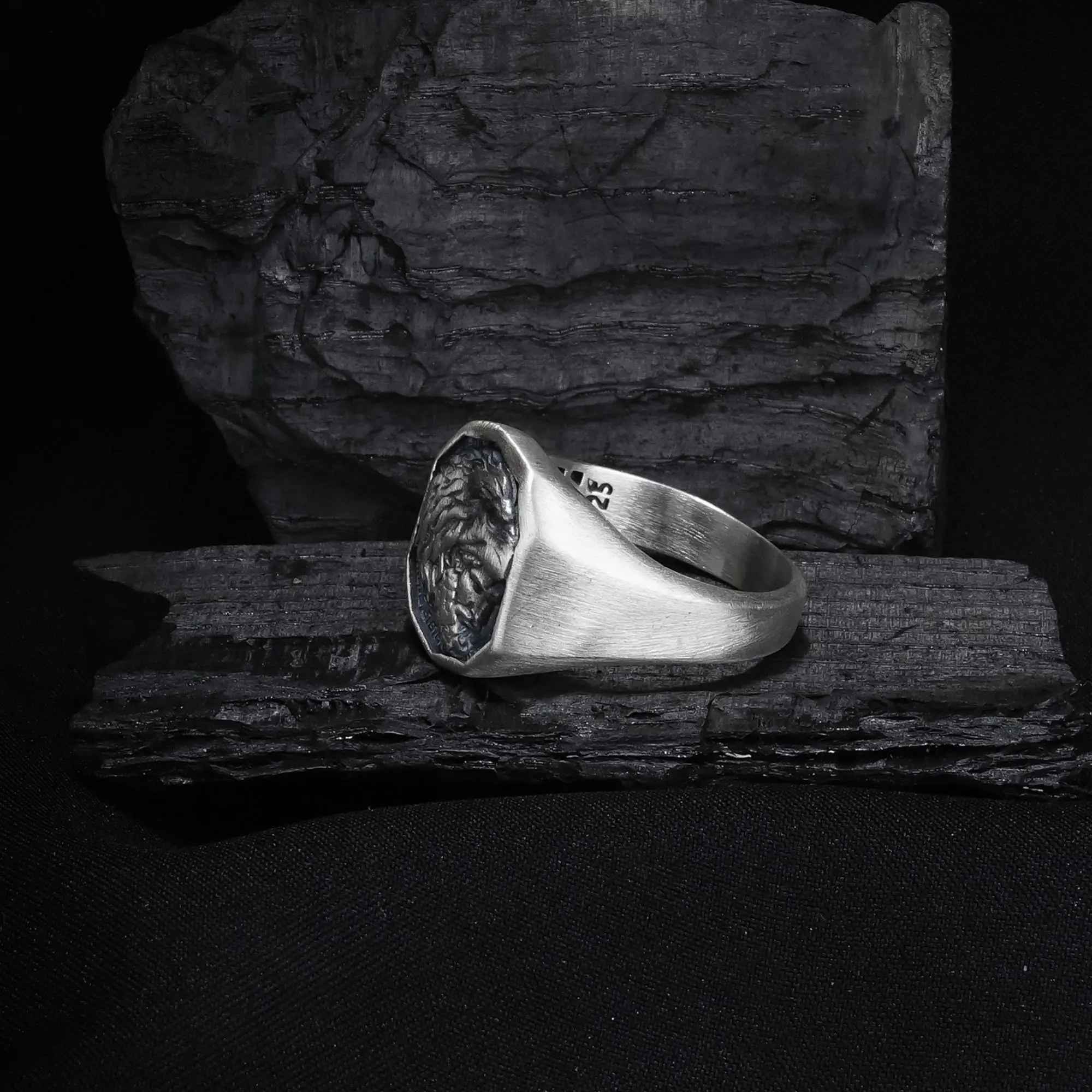 Silver Hercules Nemean Lion Greek Gods Ring, Men's Ancient Greek Mythology Jewelry, Mythological Gift