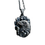 Sterling Silver Eagle Pendant Necklace: Handmade Men's Jewelry