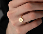 Solid Gold Transgender Symbol Ring: LGBTQ Pride Jewelry