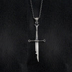 925 Silver Sword Necklace Handmade Warrior Pendant   Charmora Jewelry