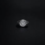 Mens Sterling Silver American Coat of Arms Ring: Patriotic USA Jewelry   Charmora Jewelry