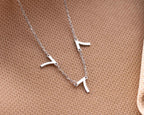 Personalized Sterling Silver Number Necklace - Angel Number Pendant