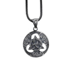Sterling Silver Celtic Trinity Knot Necklace Handmade Triquetra Pendant Men   Charmora Jewelry