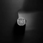 Oxidized Sterling Silver Tiger Ring, Animal Jewelry Gift