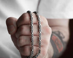 Sterling Silver King Chain Necklace for Men: Handmade Statement Jewelry
