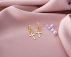Gold Cross Earrings: Sterling Silver Christian Jewelry