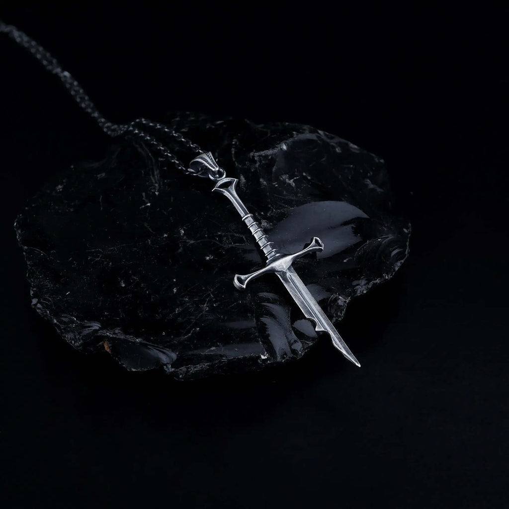 925 Silver Sword Necklace Handmade Warrior Pendant   Charmora Jewelry