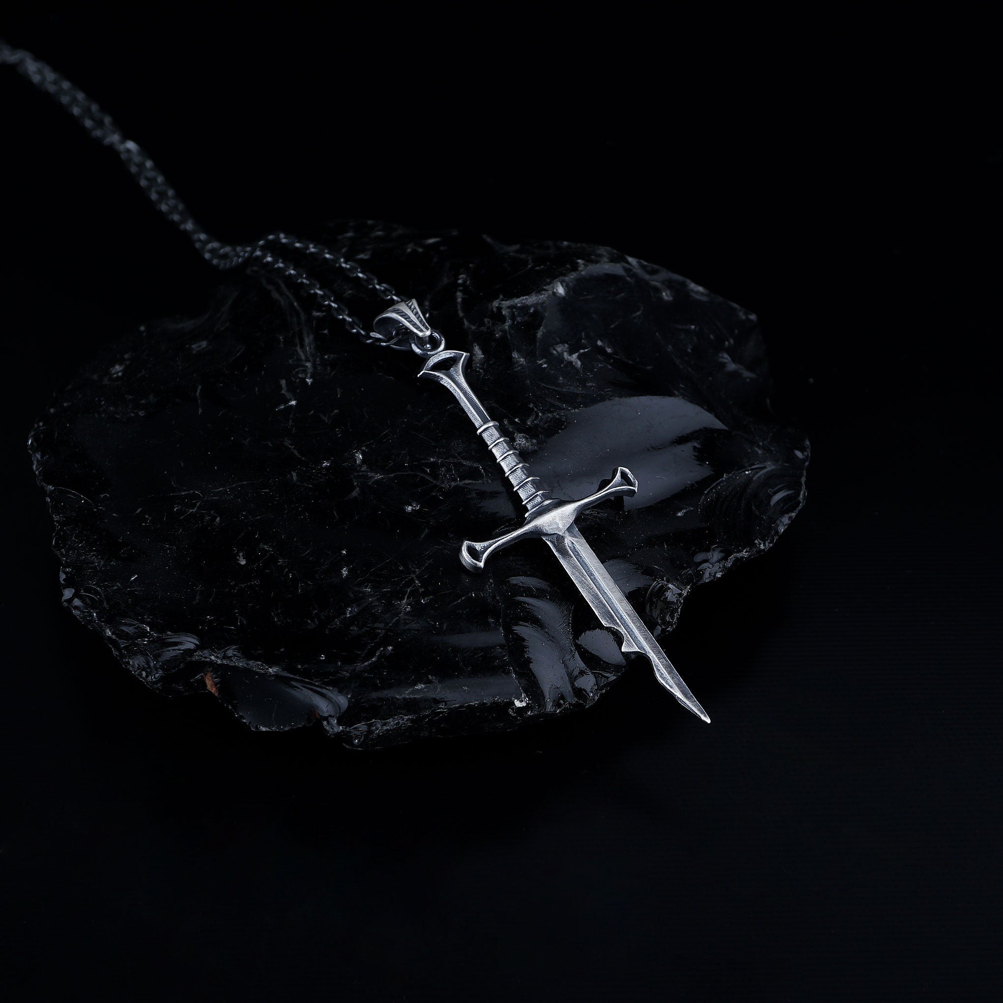 925 Silver Sword Necklace | Handmade Warrior Pendant