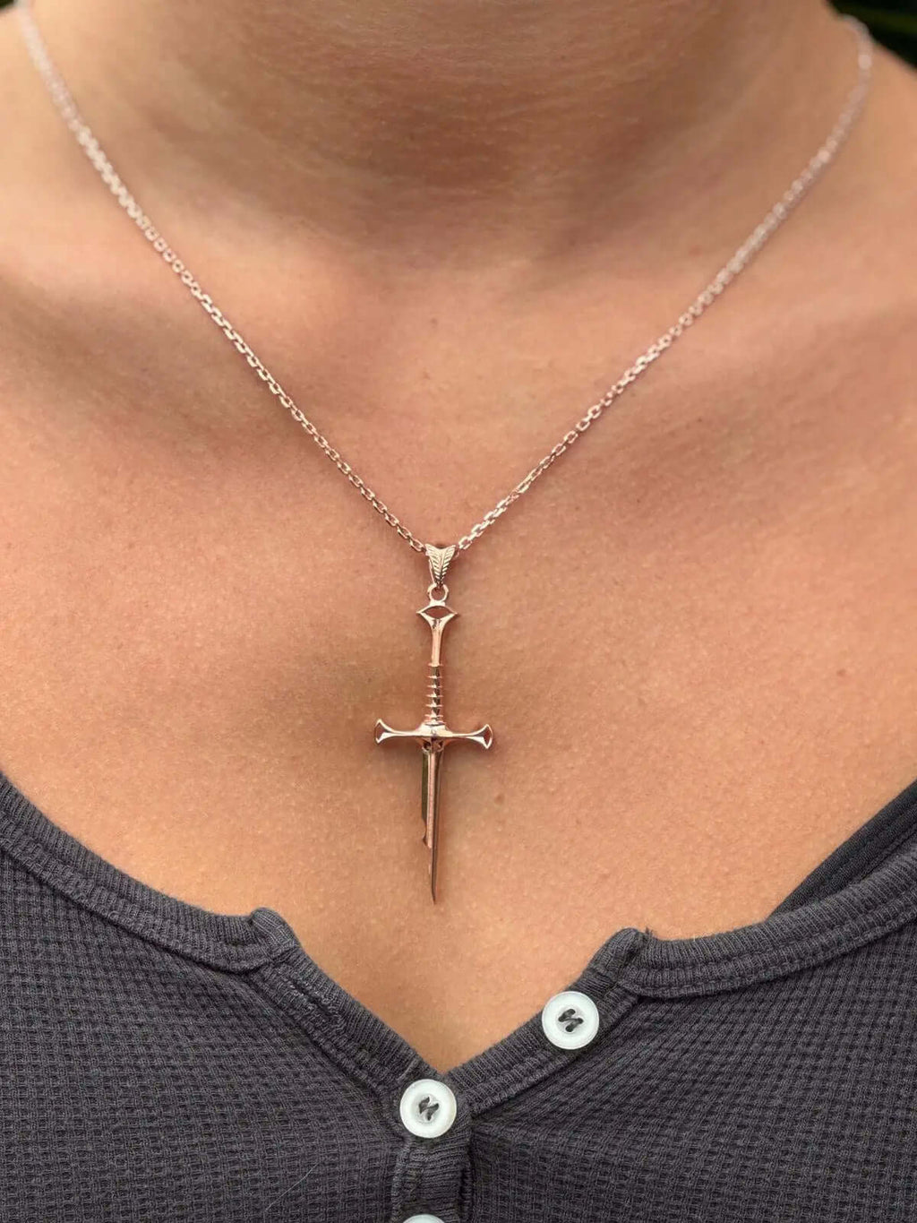 925 Silver Sword Necklace Handmade Warrior Pendant   Charmora Jewelry
