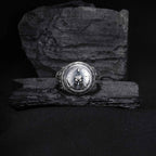 Sterling Silver Spartan Ring: Leonidas Warrior Shield Design