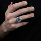 Sterling Silver Star Wars Ring: Jedi Order Symbol, Galactic Jewelry   Charmora Jewelry