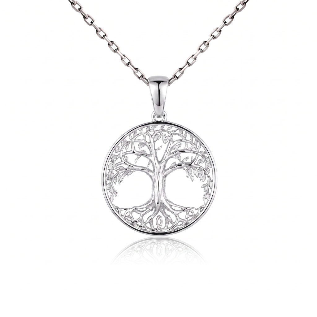 Yggdrasil Tree of Life Relief Necklace  Necklace  Charmora Jewelry