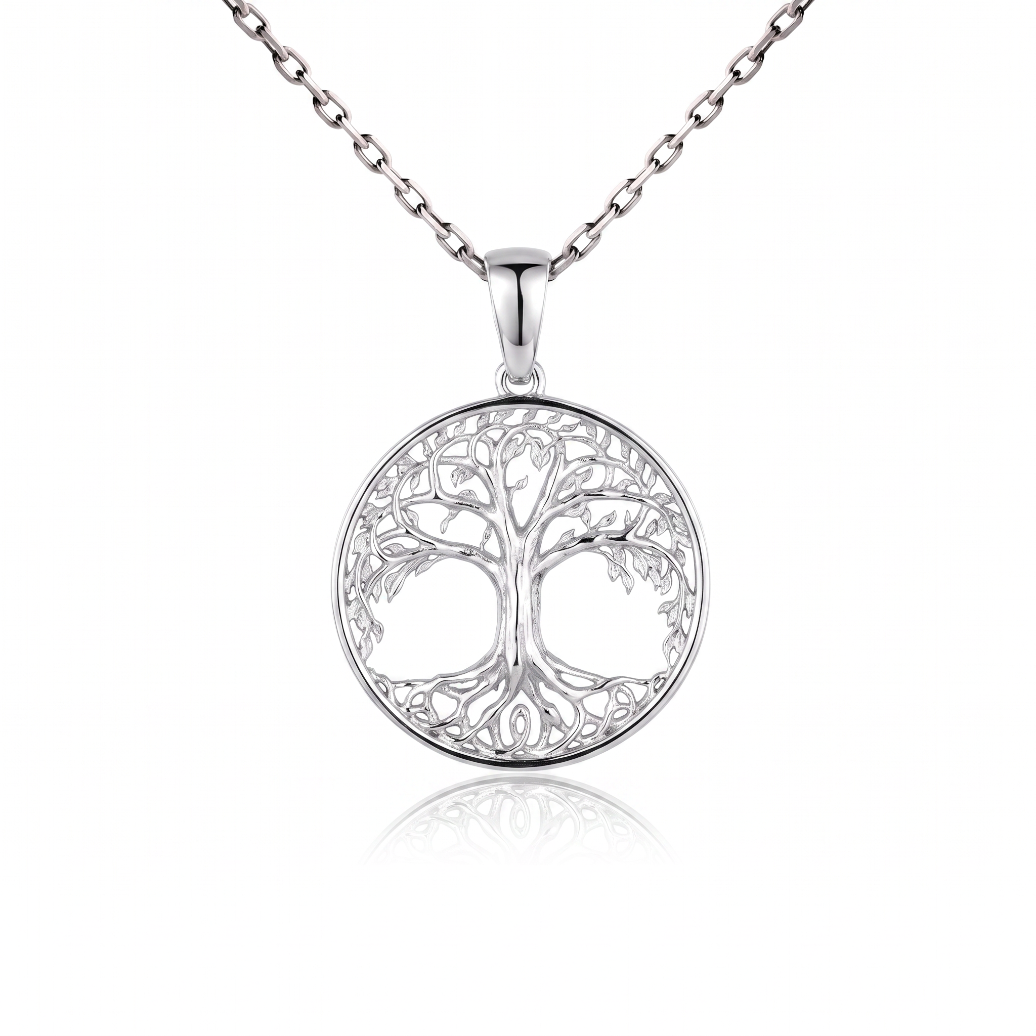 Yggdrasil Tree of Life Relief Necklace  Necklace  Charmora Jewelry